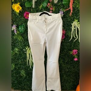 Fashion Nova White Flare Pants
